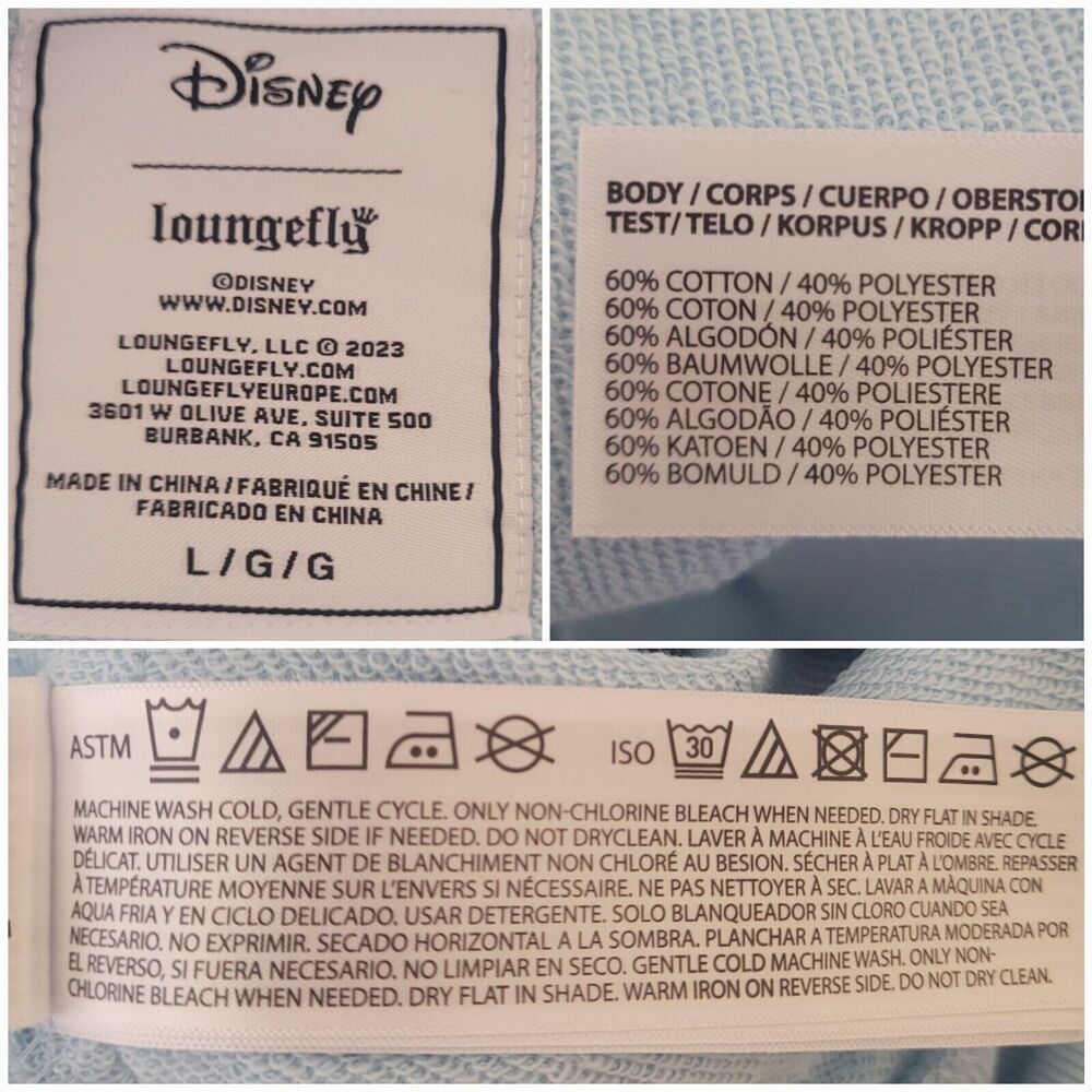 Disney Loungefly Sleeping Beauty Castle Hoodie Unisex Fairies Size Large NWT - Picture 8 of 11
